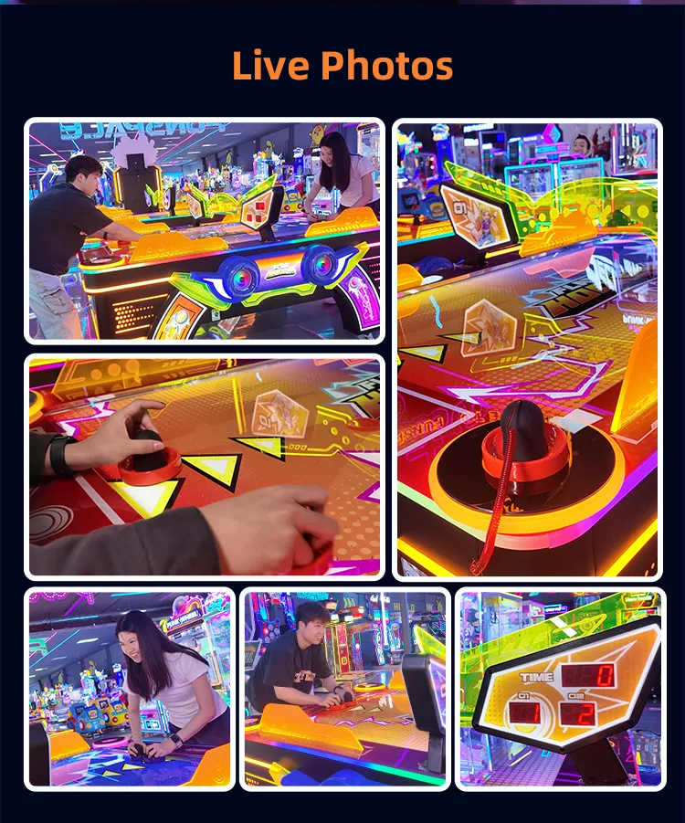Flash Hockey arcade style air hockey table detail