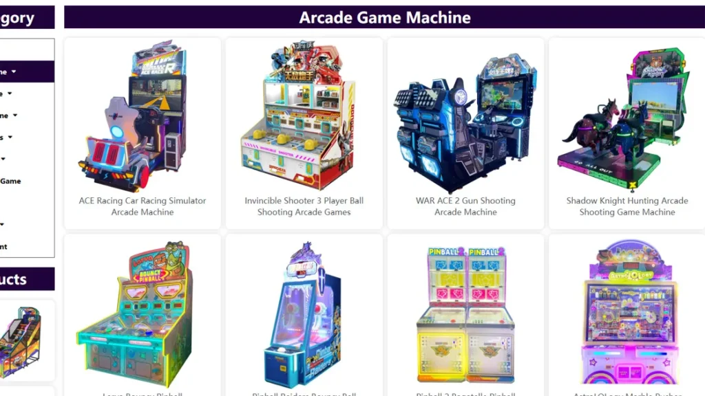 Équipements et machines d'arcade