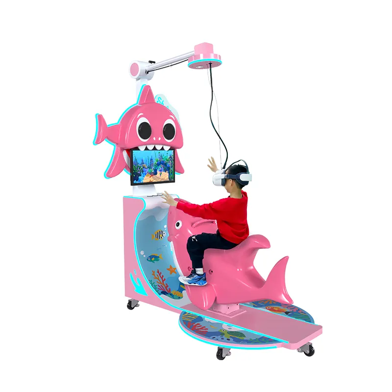 VR 鲨鱼拉拉小孩骑行