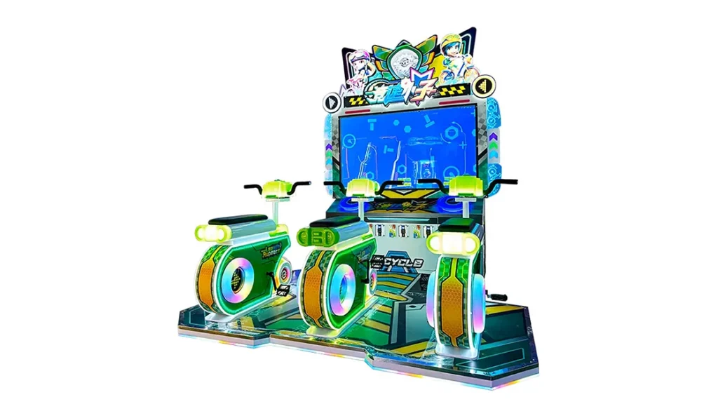 Types de machines d'arcade de course - Classification par genre de contrôle - Arcade à vélos