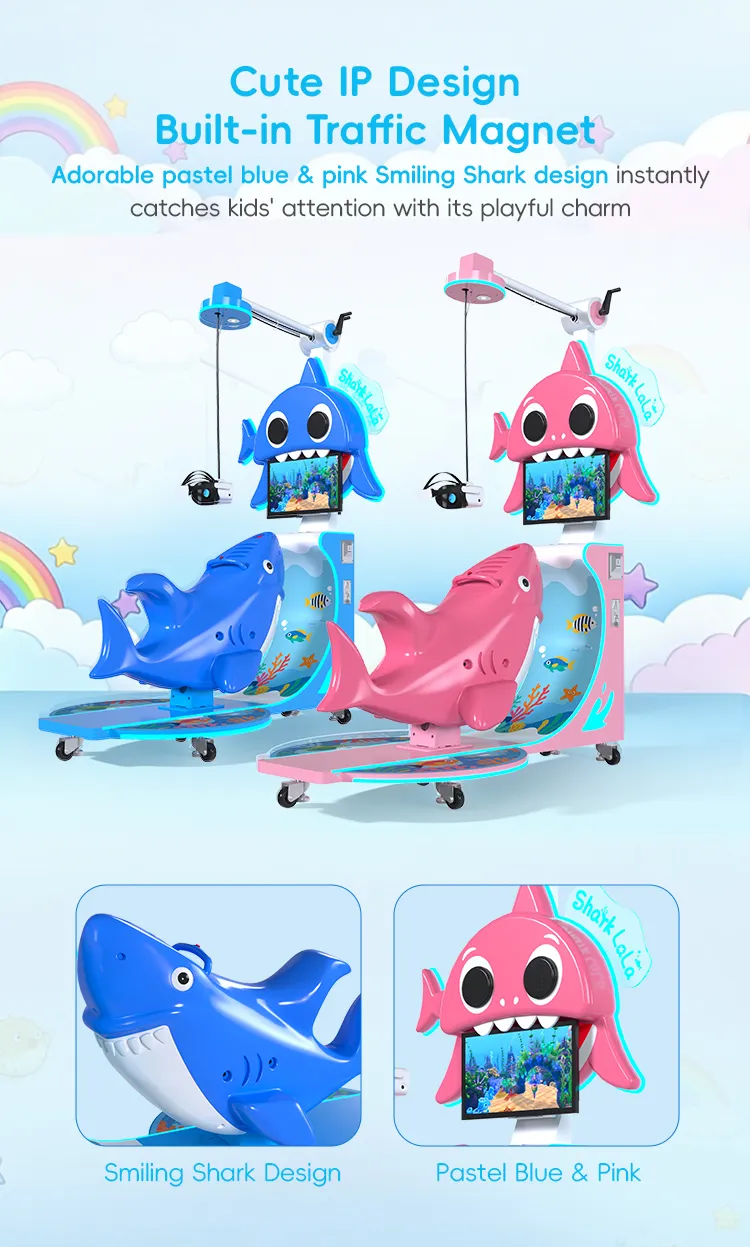 Passeios operados por moedas VR Shark Lala