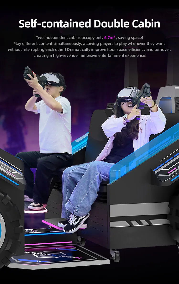 Juegos de disparos de máquinas arcade VR Neon Warrior vr