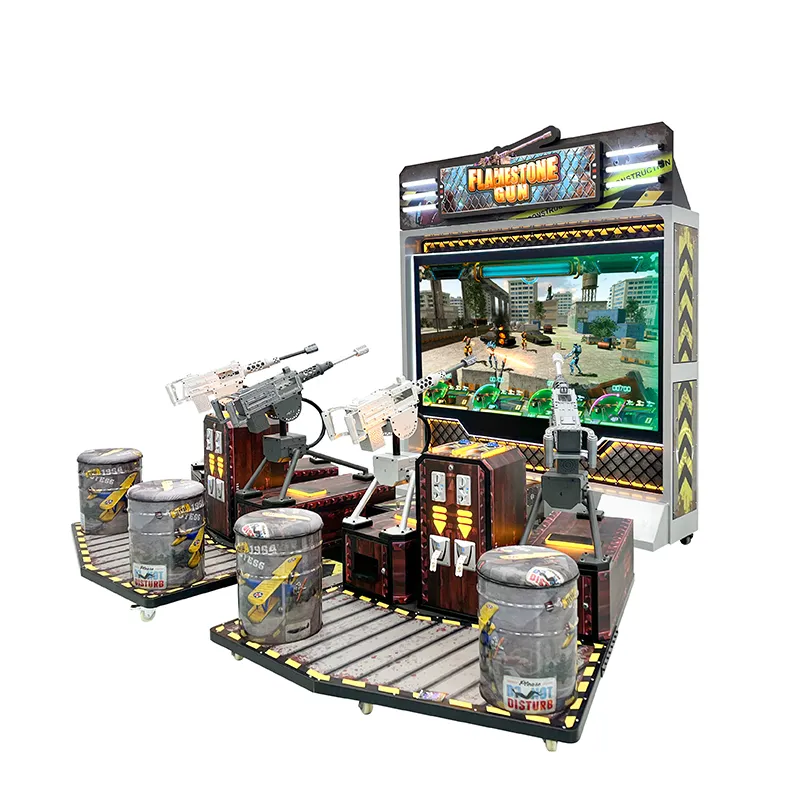 Pistola de piedra llameante 4 jugadores arcade