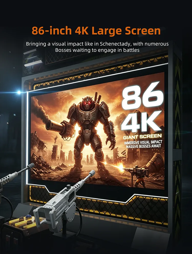 Flamestone Gun 슈팅 게임 아케이드 기계