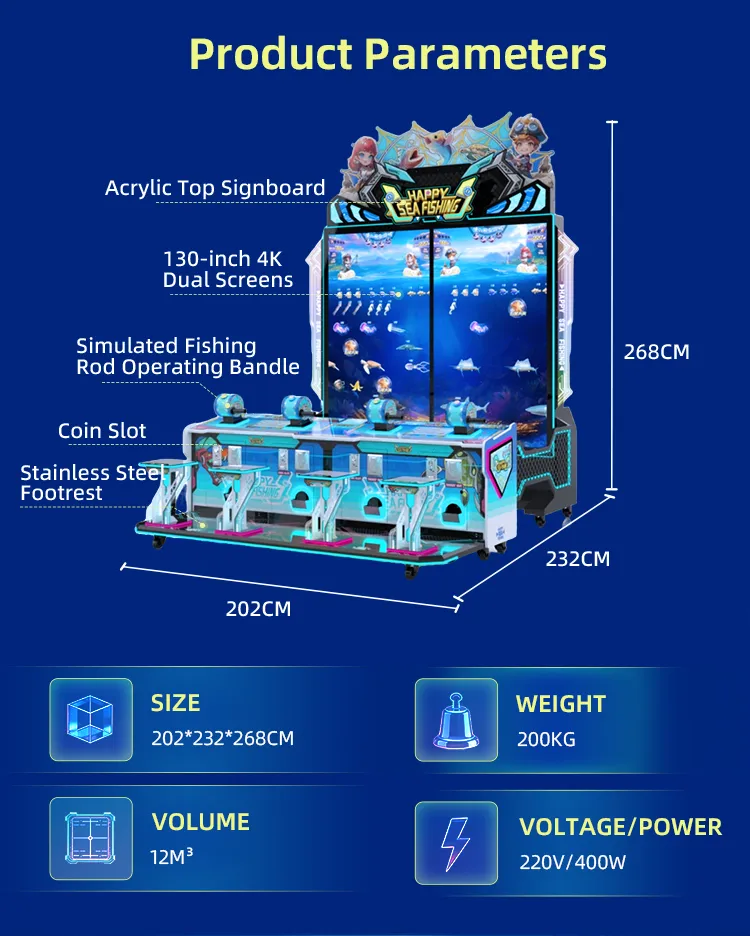 happy sea fishing fishing arcade machine details