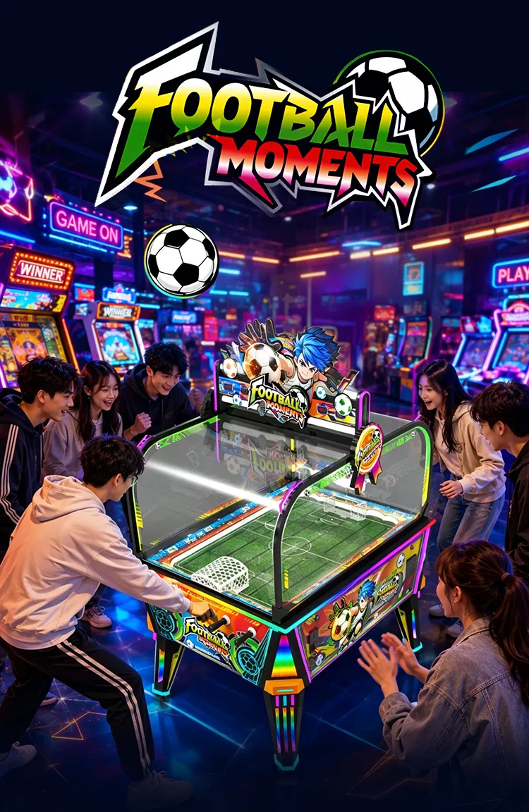 Football Moment coin operated foosball table detail