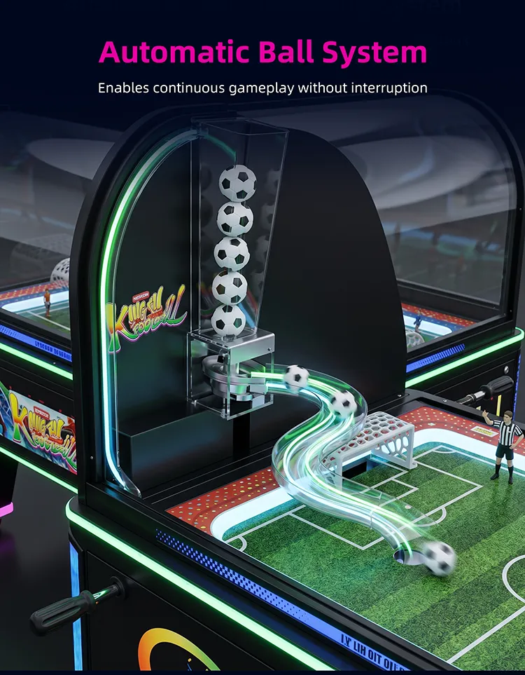 Football Moment commercial foosball table detail