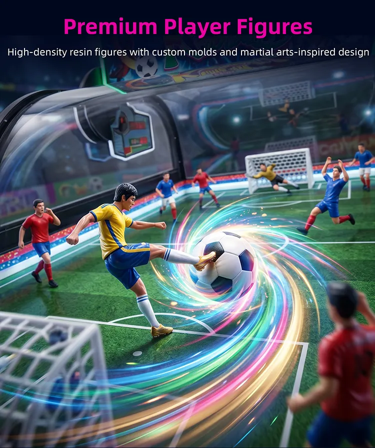 Football Moment led foosball table detail