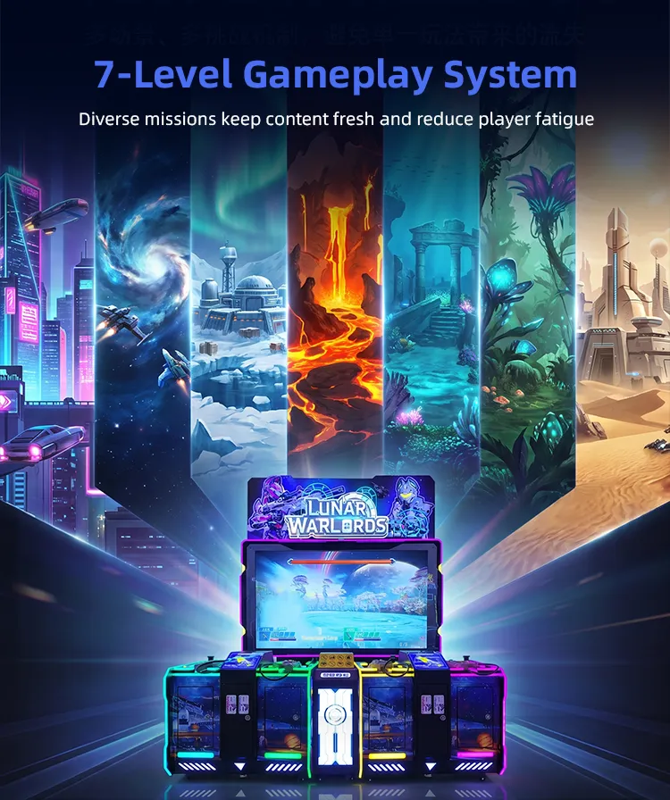 Lunar Warlords gun arcade machine