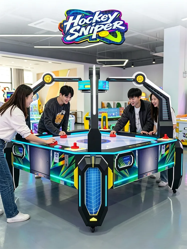ホッキースナイパー 4 player air hockey table detail