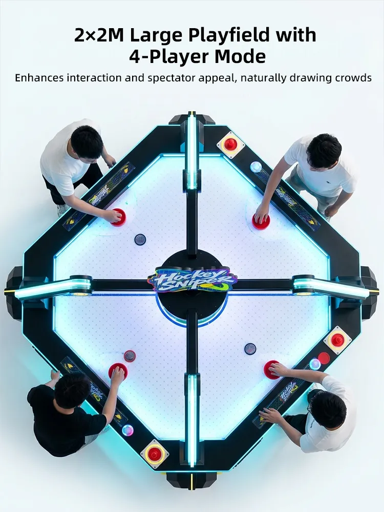 ホッキースナイパー 4 person air hockey detail