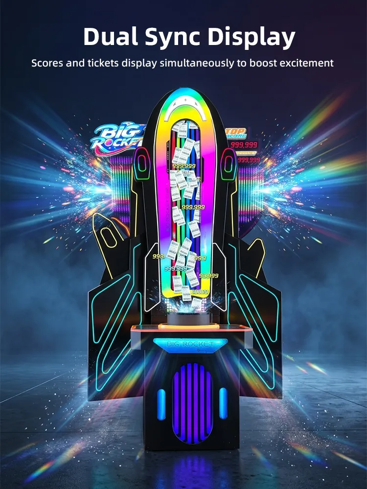 Big Rocket strength tester arcade machine deatil