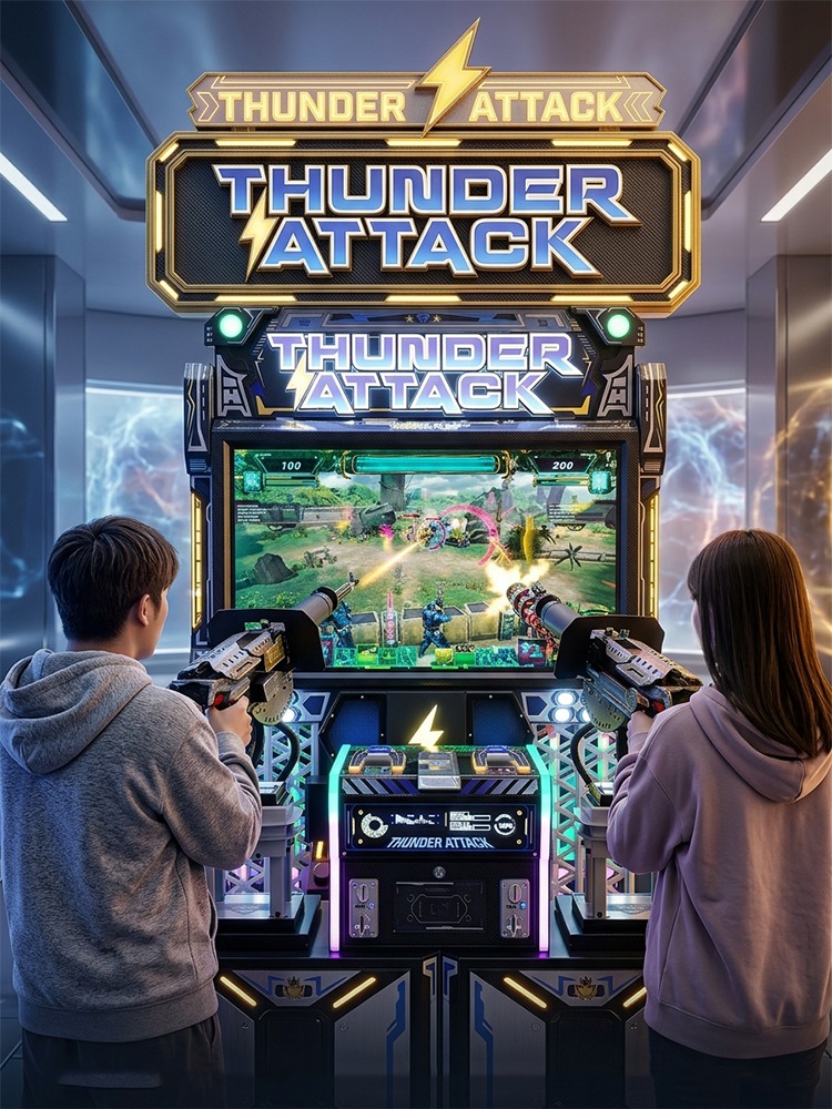 Thunder Attack 2 Players Shooting Game Machine detail