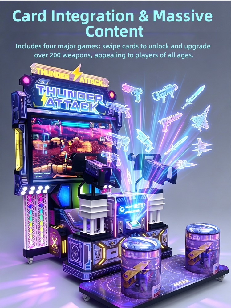 Thunder Attack 2 Players gun arcade games detail