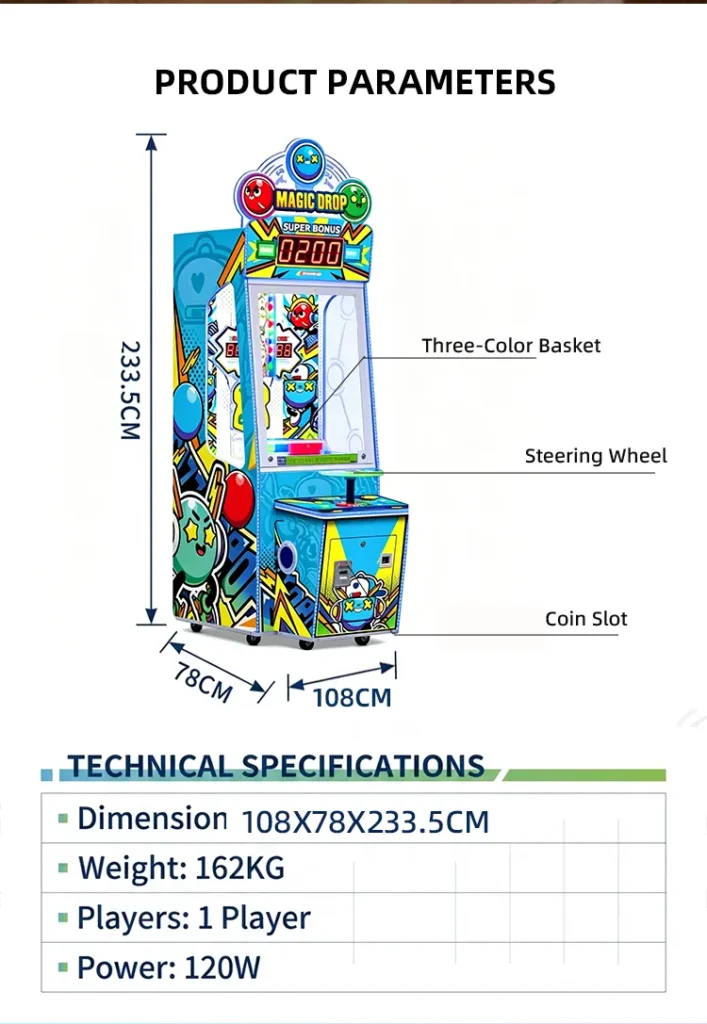 Magic Drop ball drop arcade game for sale detail