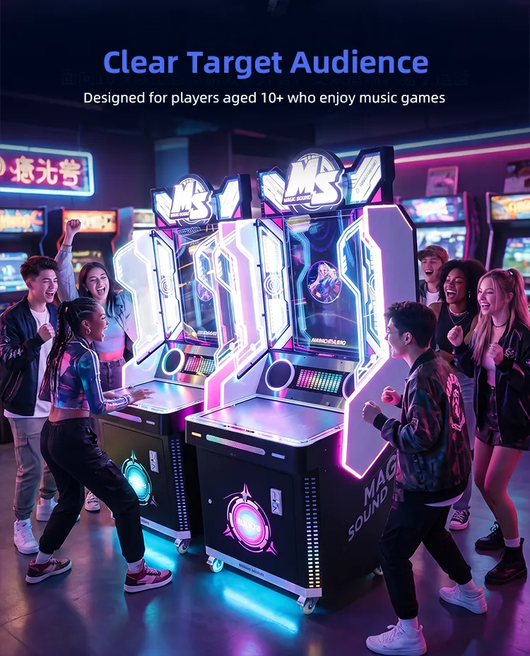 Magic Sound rhythm game arcade machine detail