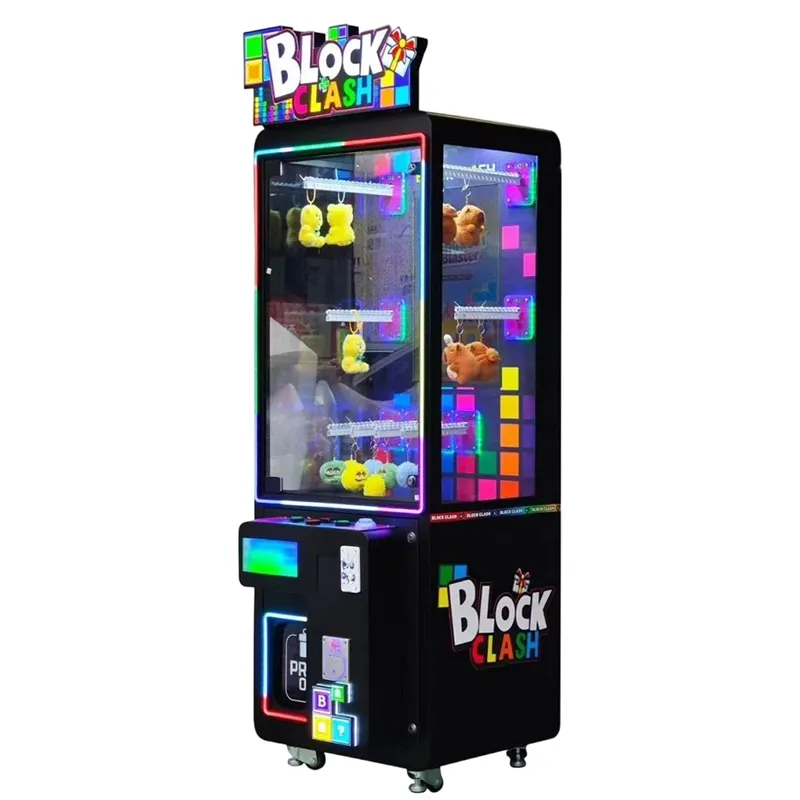 Máquina de premios que funciona con monedas Block Clash