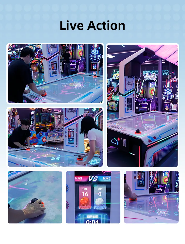 Next Hockey coin operated air hockey table detail