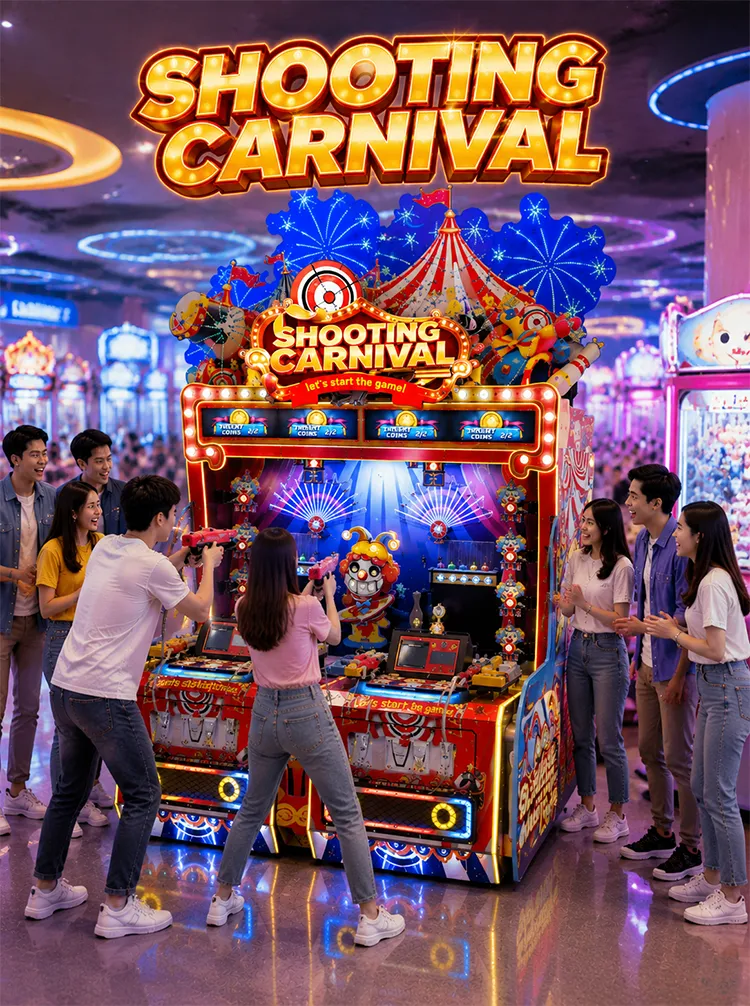 Shooting Carnival 4 Players multiplayer arcade games detail