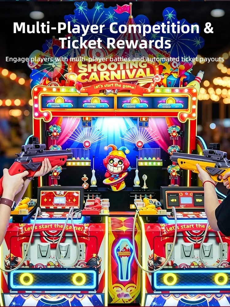 Shooting Carnival 4 Spelers arcade machine schietspellen detail