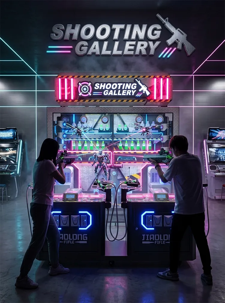 Shooting Gallery Arcade Machine detail
