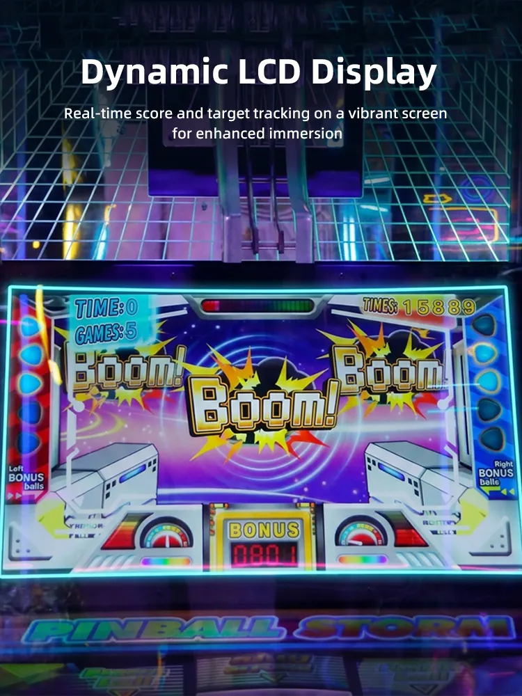 Pinball Storm redemption arcade detail