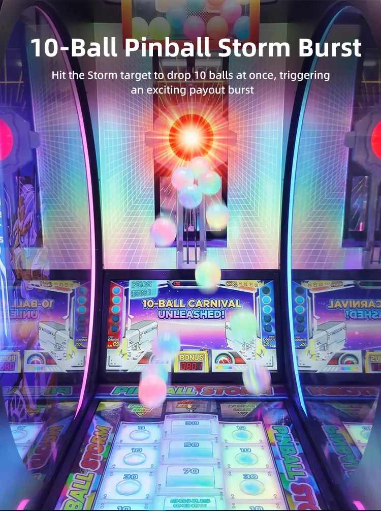 Pinball Storm redemption arcade games detail