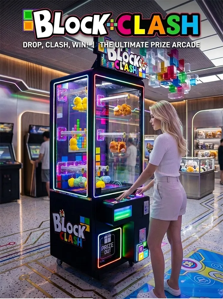 Block Clash Coin Operated Prize Machine detail