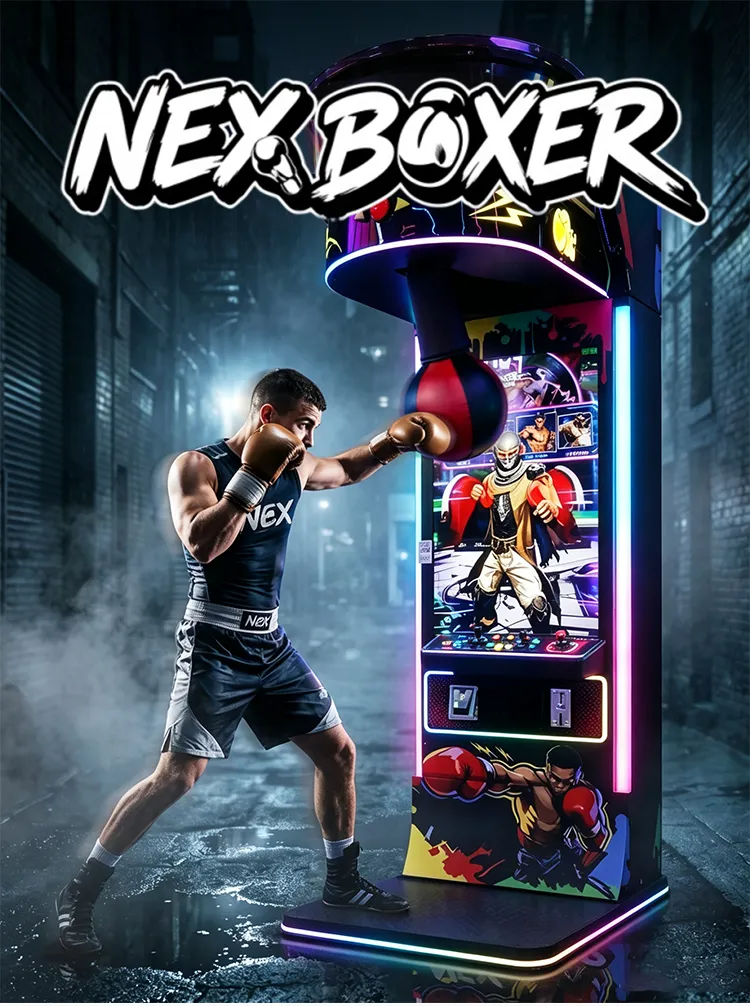 Nex Boxer punch ball arcade machine detail