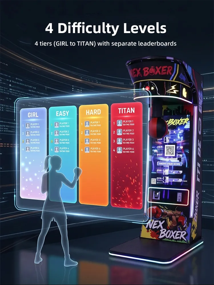 Nex Boxer boxing machine arcade game detail
