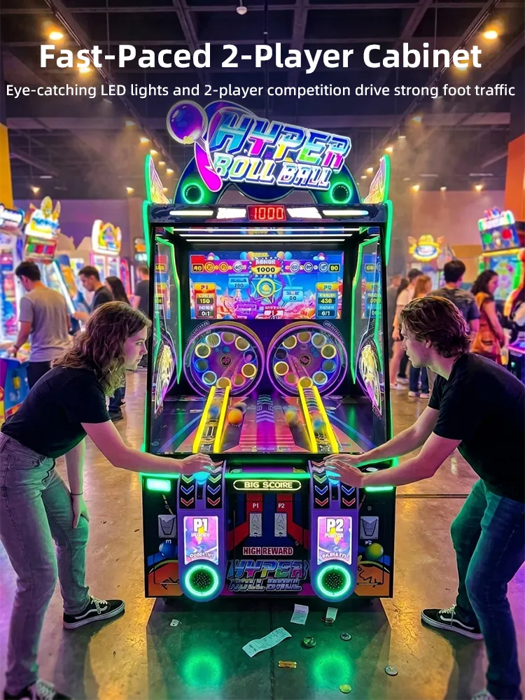Hyper Roll Ball 2 Players Ticket arcade machine detail