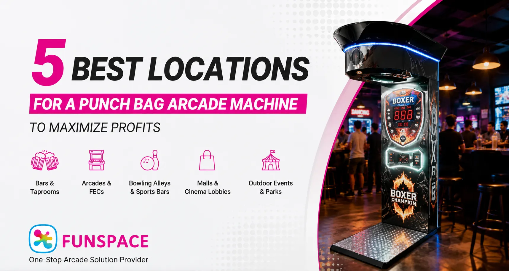トップ 5 Locations to Place Punch Bag Arcade Machine for ROI
