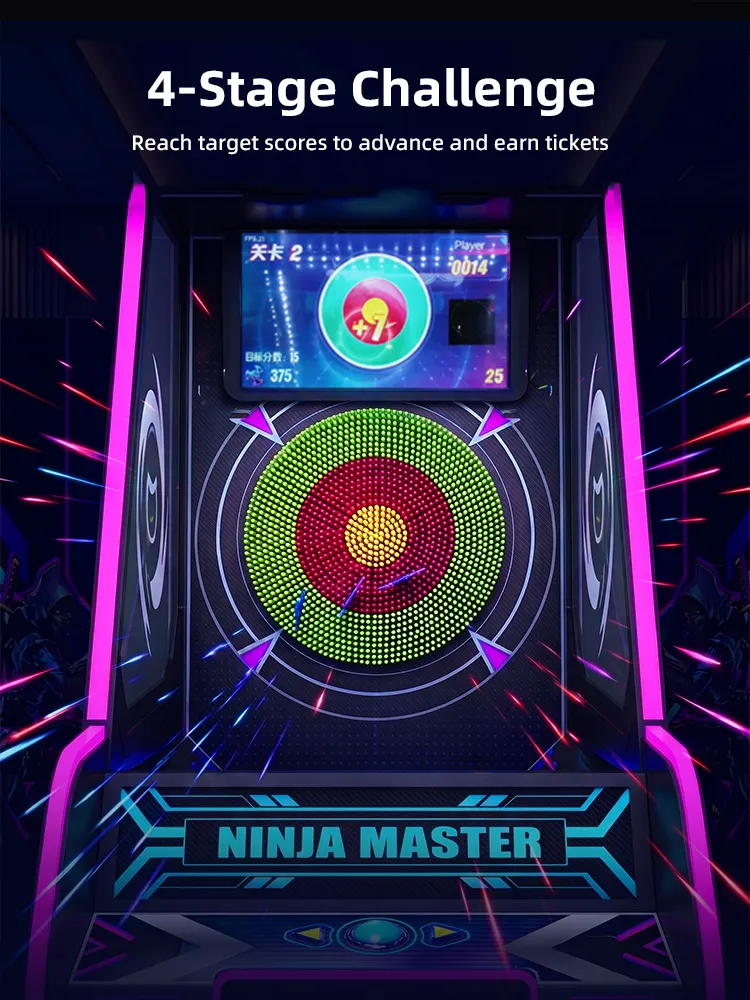 Ninja Master ticket arcade games detail