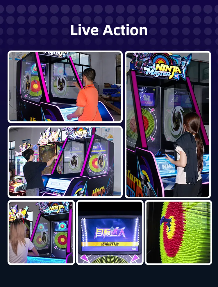 Ninja Master Commercial Arcade game machine detail 1