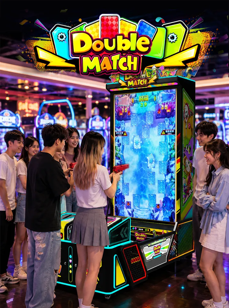 Double Match shooter arcade machine detail
