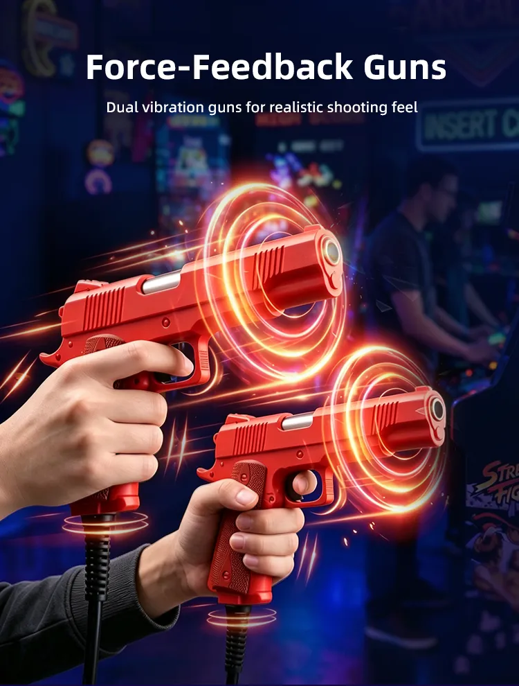 Double Match gun arcade machine detail 1