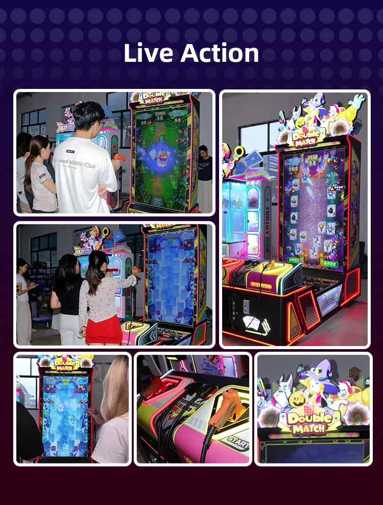 Double Match shooting game machine detail 1