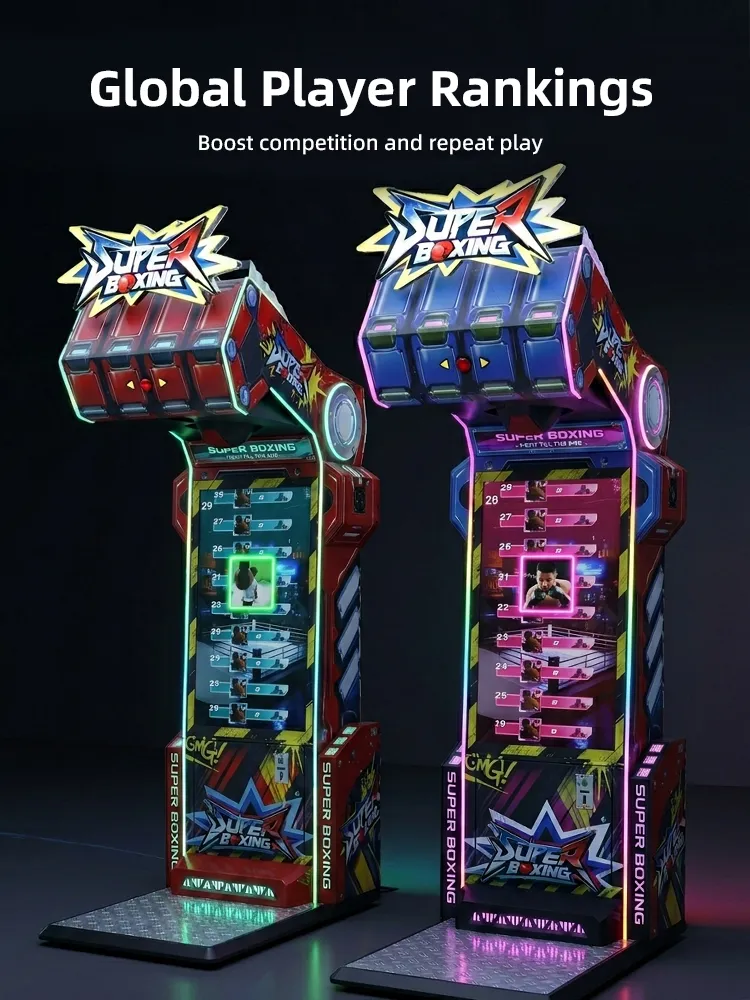 Super Boxing boxing arcade game with gloves detail