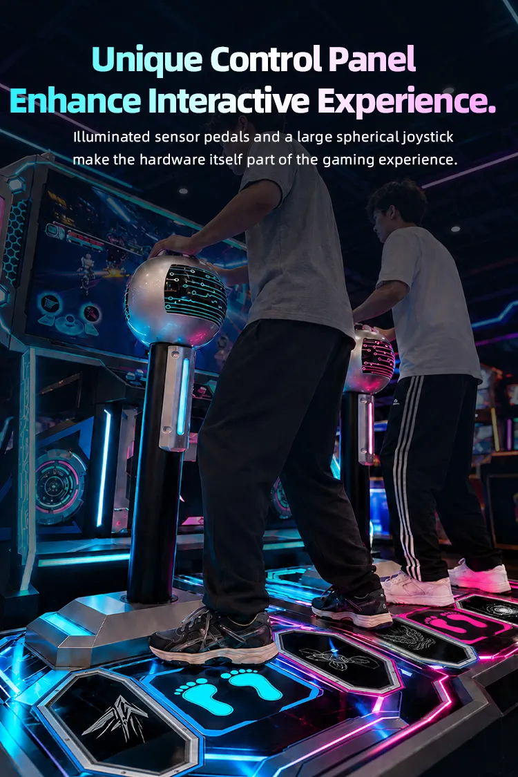 Light Rush 2 Players arcade machine detail 12