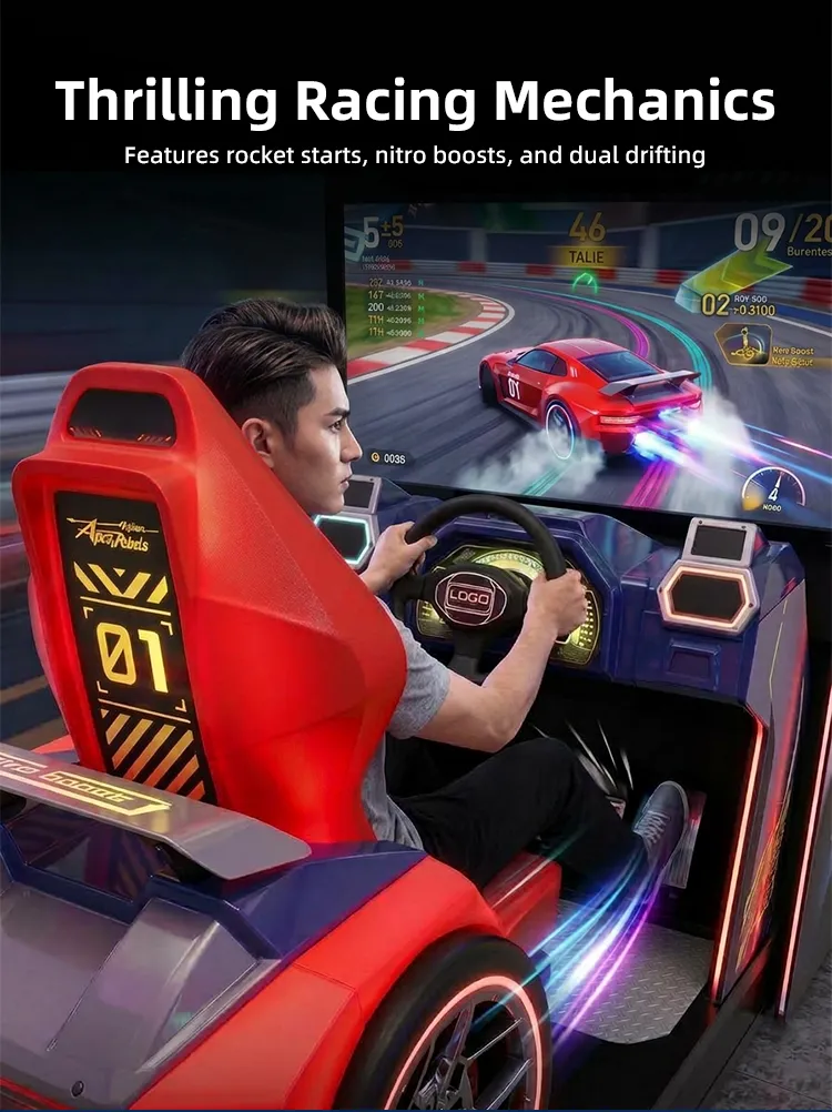 Apex Rebels arcade racing game machine detail