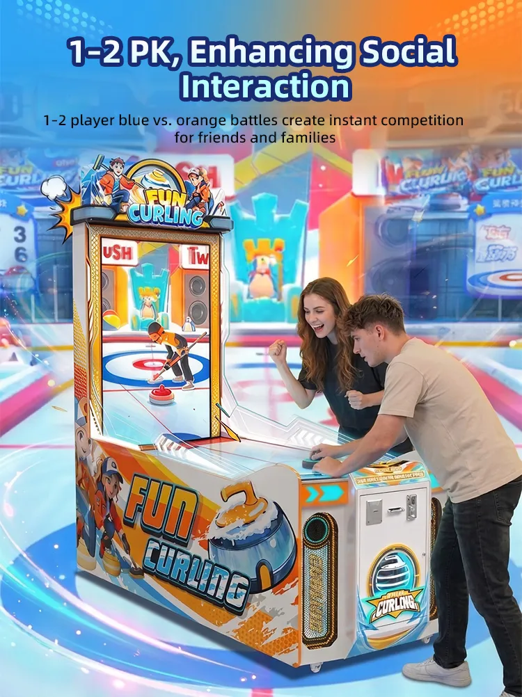 Fun Curling Ticket Redemption Arcade Games detail
